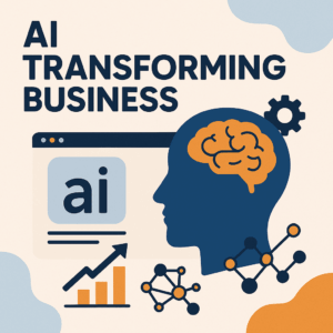 - Think AI AI and business growth illustration