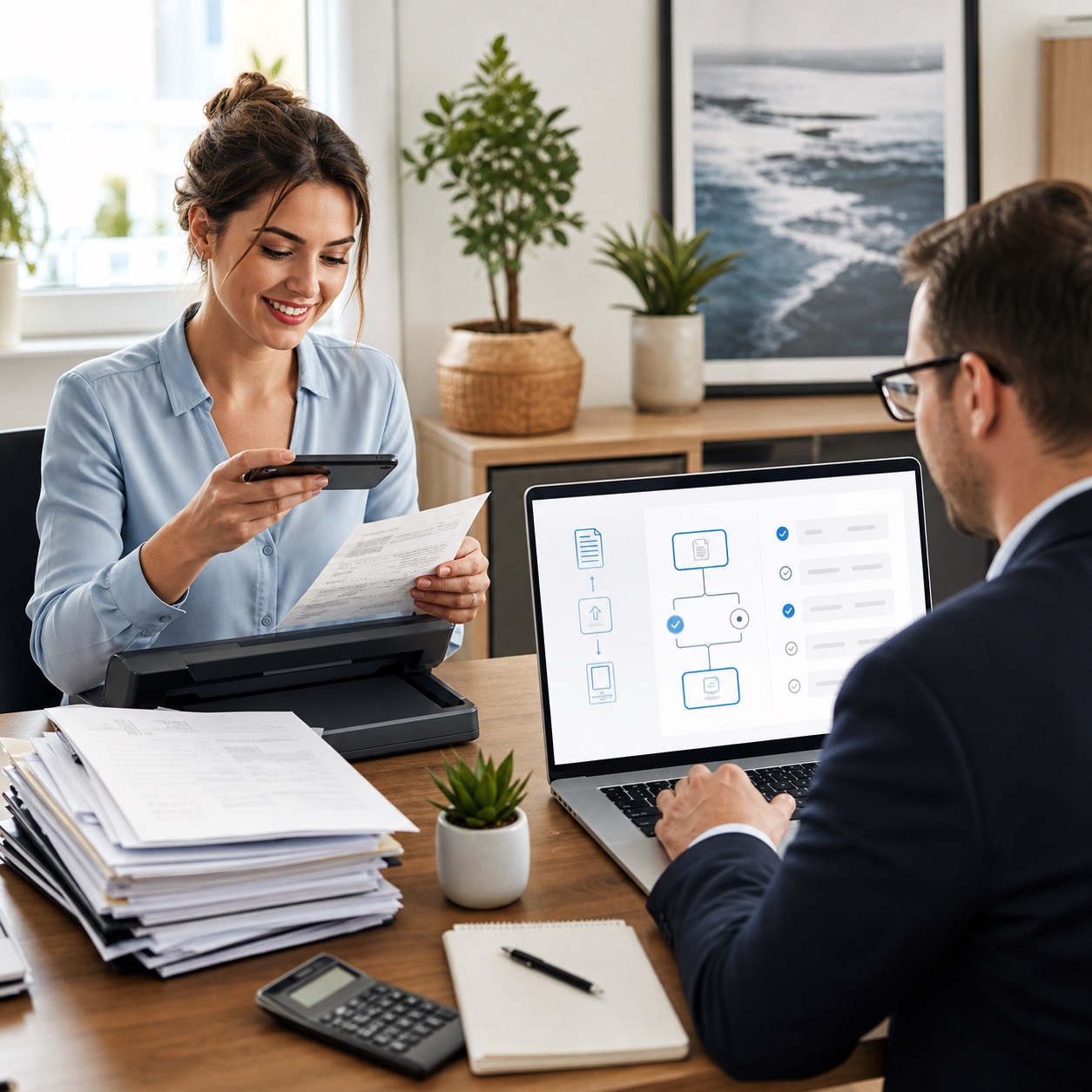 Finance team automating document and month-end workflows